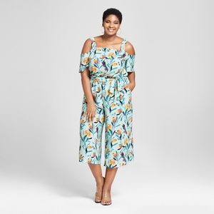 mint floral jumpsuit